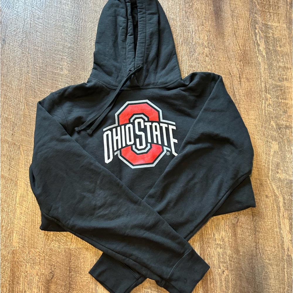 black ohio state university hooded sweatshirt - medium